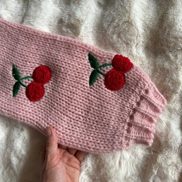 NWT ALTAR’D STATE Bloggers Favorite Knit Cherry Cardigan - Picture 6 of 9